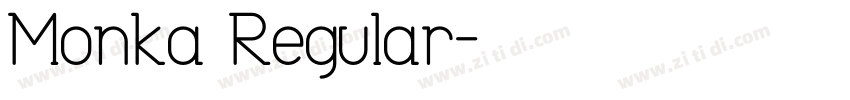 Monka Regular字体转换